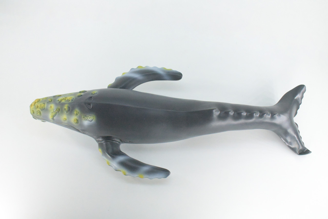 Humpback Whale, Jumbo, Hand Painted, High Quality, Soft Rubber Whale, Realistic, Toy Figure, Model, Replica, Kids, Educational, Gift,    21"   IM24 B658