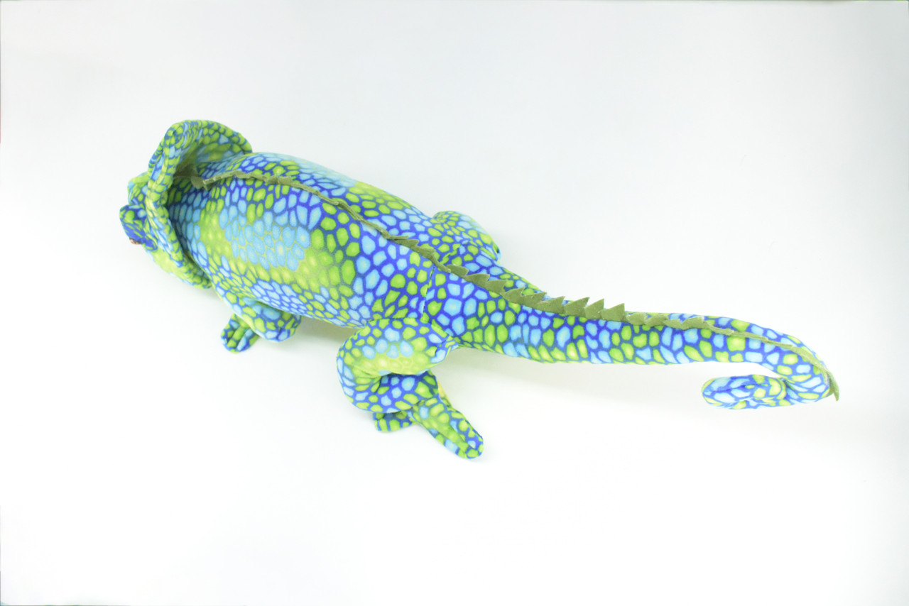 Chameleon, Plush Animal, Soft, Stuffed Toy, Educational, Realistic, Beautiful Lizard Design, Figure, Lifelike, Replica, Gift,      27"   RI51 B659
