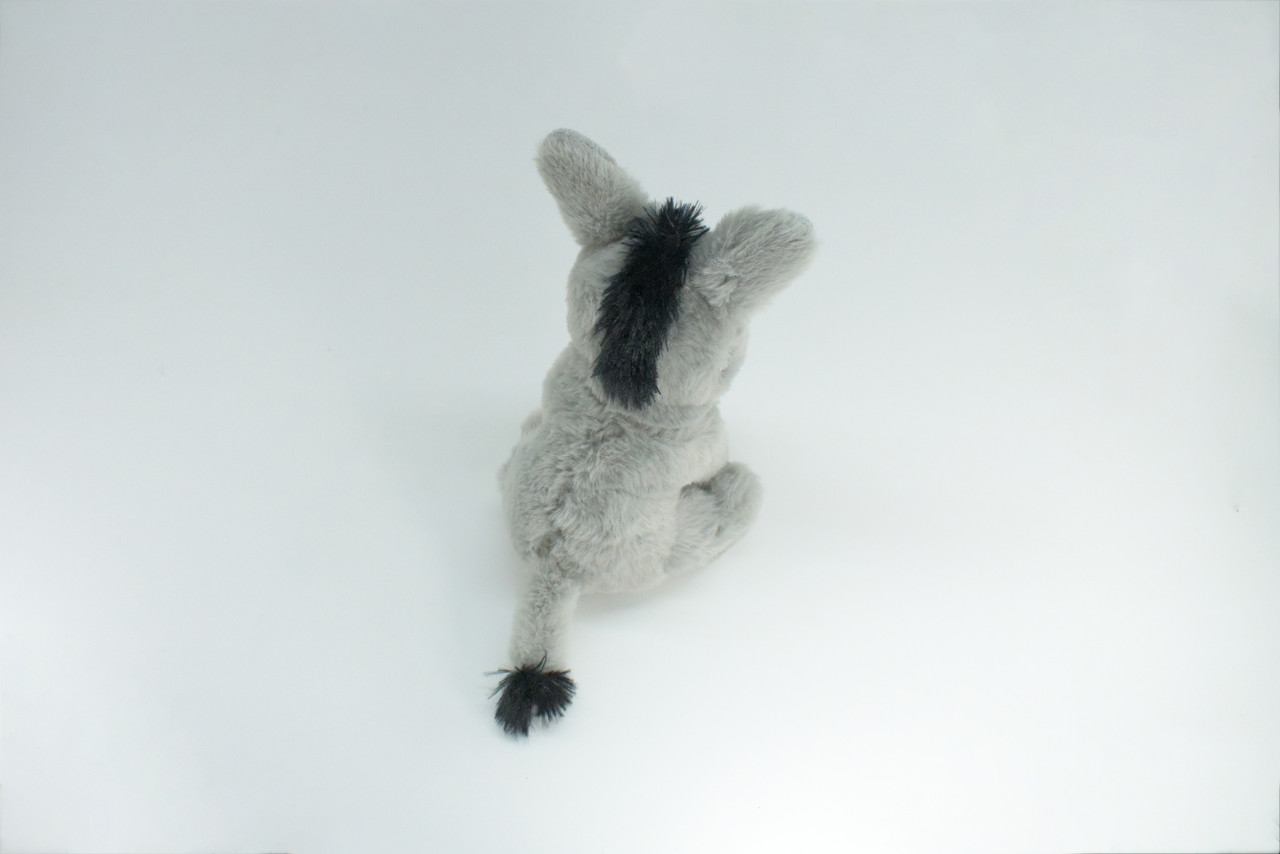 Donkey, Very Cute Plush Animal, Soft, Stuffed Toy, Educational, Realistic, Beautiful Burro Design, Figure, Lifelike, Replica, Gift,      6"   RI55 B661