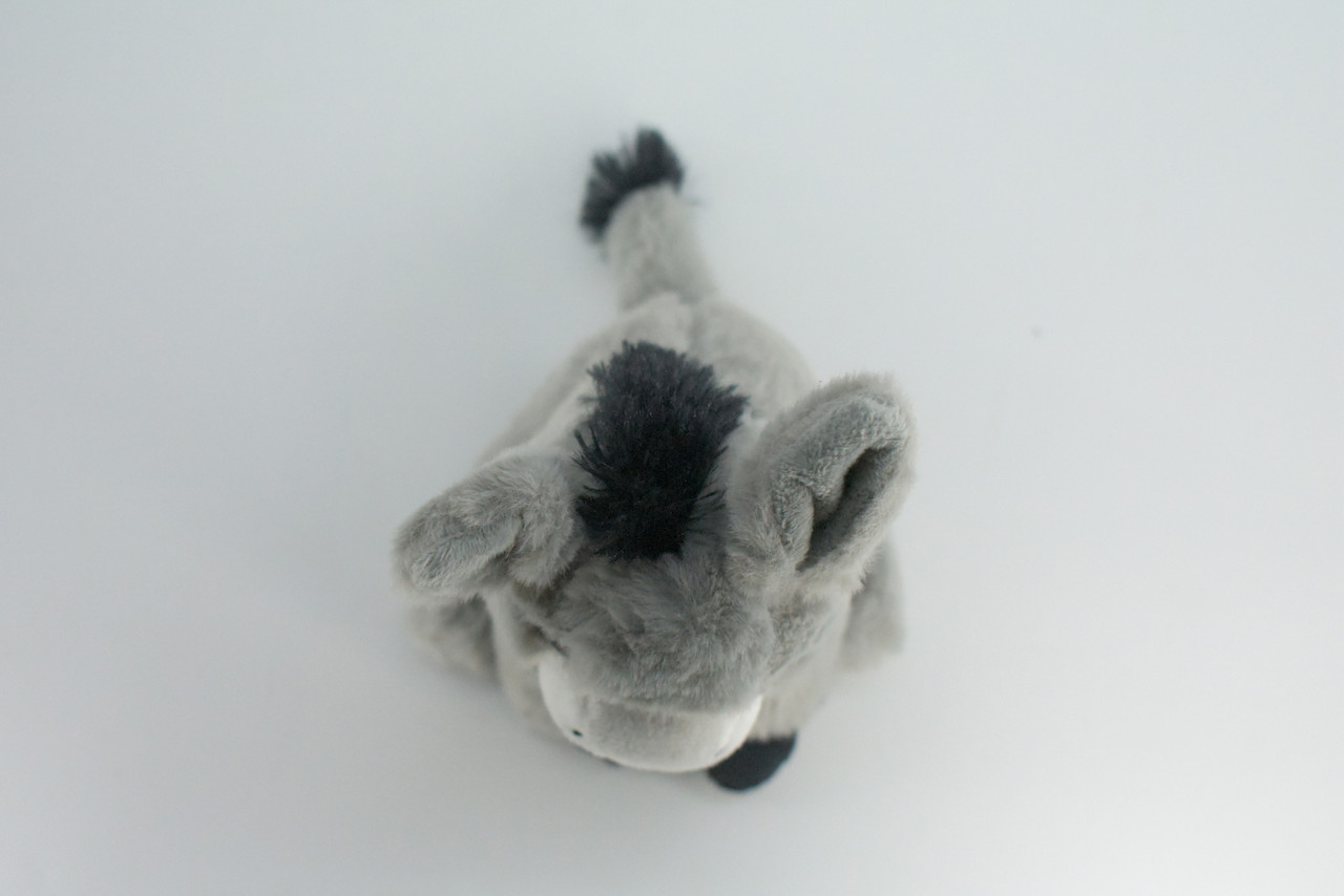 Donkey, Very Cute Plush Animal, Soft, Stuffed Toy, Educational, Realistic, Beautiful Burro Design, Figure, Lifelike, Replica, Gift,      6"   RI55 B661