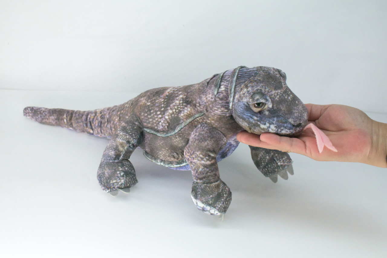 Komodo Dragon, Plush Lizard, Soft, Stuffed Reptile Toy, Educational, Realistic, Beautiful Design, Figure, Lifelike, Replica, Gift,      20"   RI56 B659