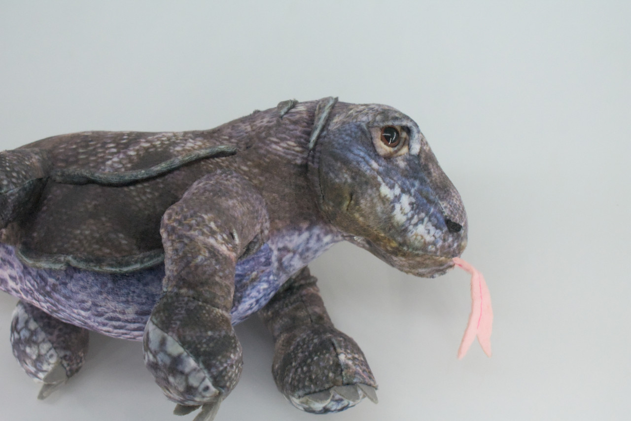 Komodo Dragon, Plush Lizard, Soft, Stuffed Reptile Toy, Educational, Realistic, Beautiful Design, Figure, Lifelike, Replica, Gift,      20"   RI56 B659