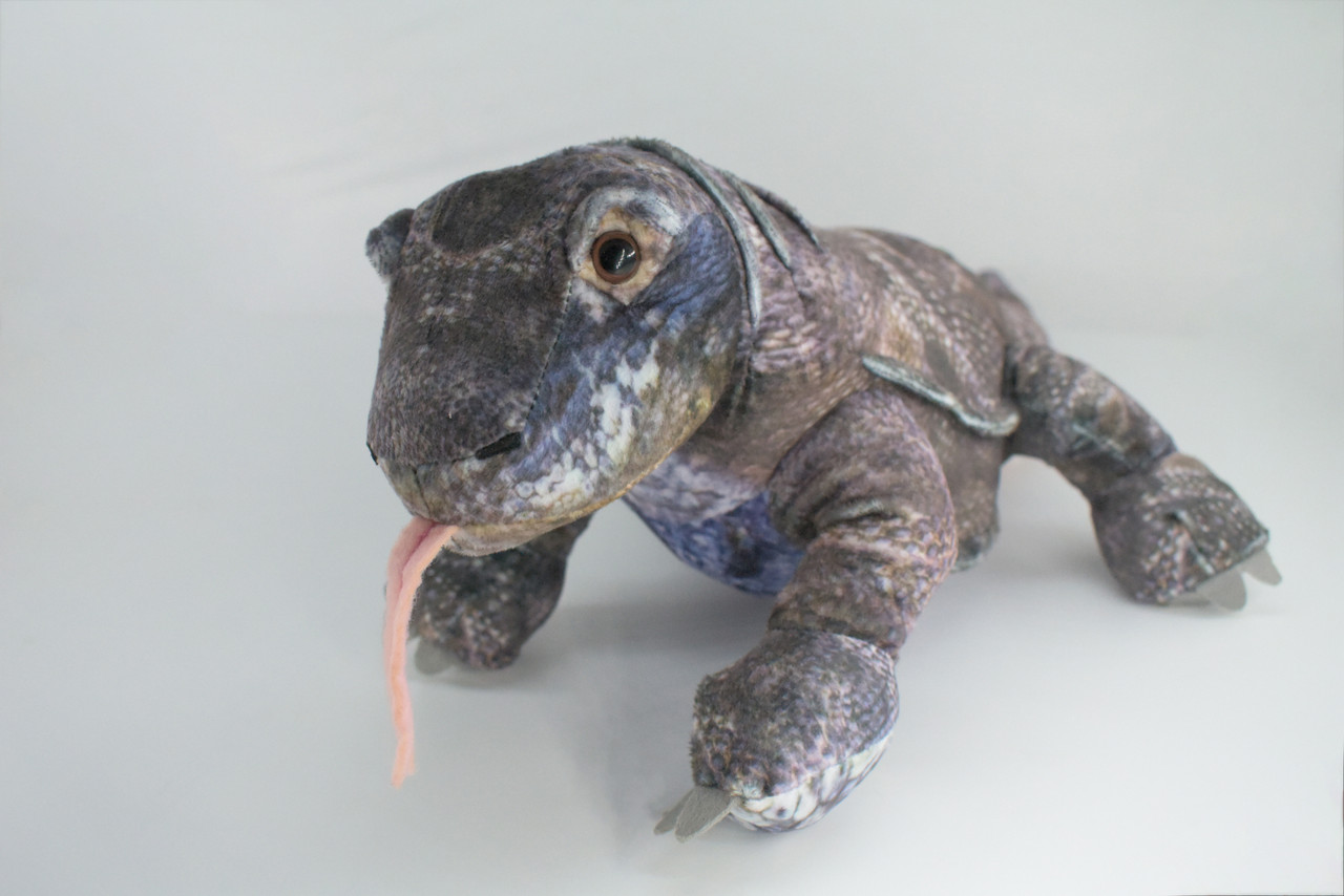 Komodo Dragon, Plush Lizard, Soft, Stuffed Reptile Toy, Educational, Realistic, Beautiful Design, Figure, Lifelike, Replica, Gift,      20"   RI56 B659