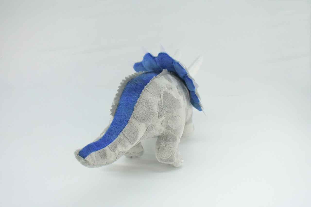 Triceratops, Plush Dinosaur, Soft, Stuffed Reptile Toy, Educational, Realistic, Beautiful Design, Figure, Lifelike, Replica, Gift,      13"   RI57 B659