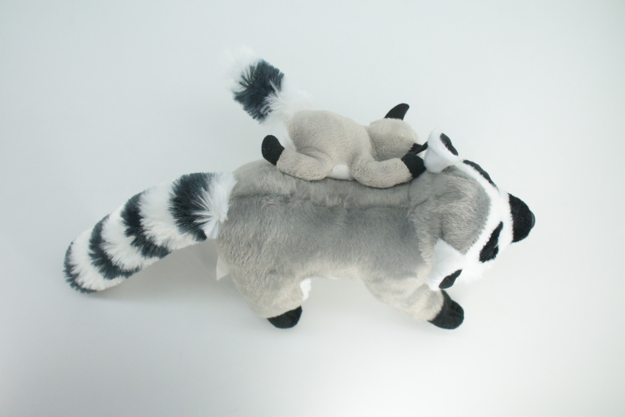 Lemur with Baby, Very Cute Plush Animal, Soft, Stuffed Toy, Educational, Realistic, Beautiful Design, Figure, Lifelike, Replica, Gift,     15"   RI61 B660
