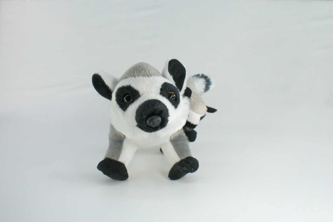 Lemur with Baby, Very Cute Plush Animal, Soft, Stuffed Toy, Educational, Realistic, Beautiful Design, Figure, Lifelike, Replica, Gift,     15"   RI61 B660