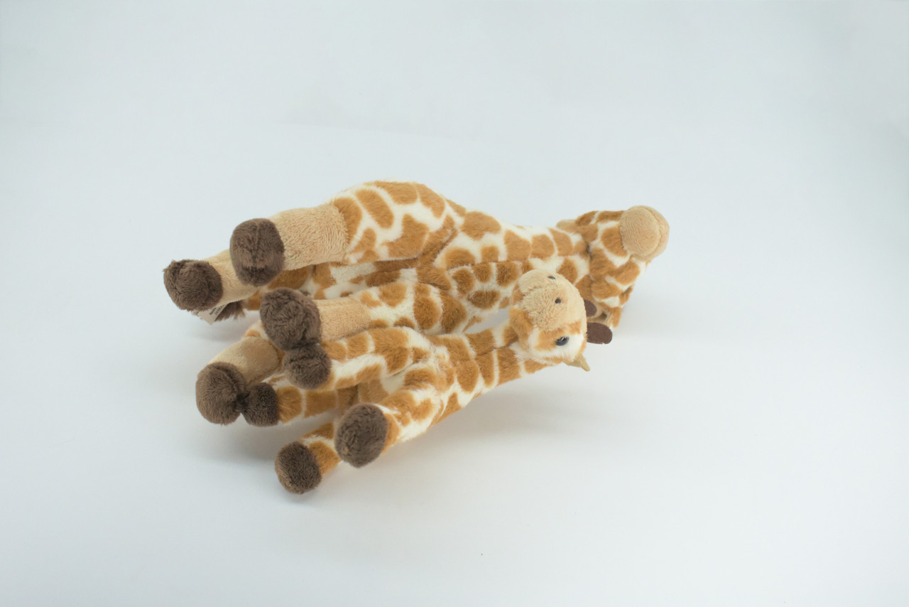 Giraffe with Baby, Very Cute Plush Animal, Soft, Stuffed Toy, Educational, Realistic, Beautiful Design, Figure, Lifelike, Replica, Gift,     10"   RI64 B660