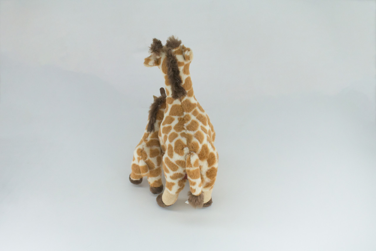 Giraffe with Baby, Very Cute Plush Animal, Soft, Stuffed Toy, Educational, Realistic, Beautiful Design, Figure, Lifelike, Replica, Gift, 10" RI64 B660
