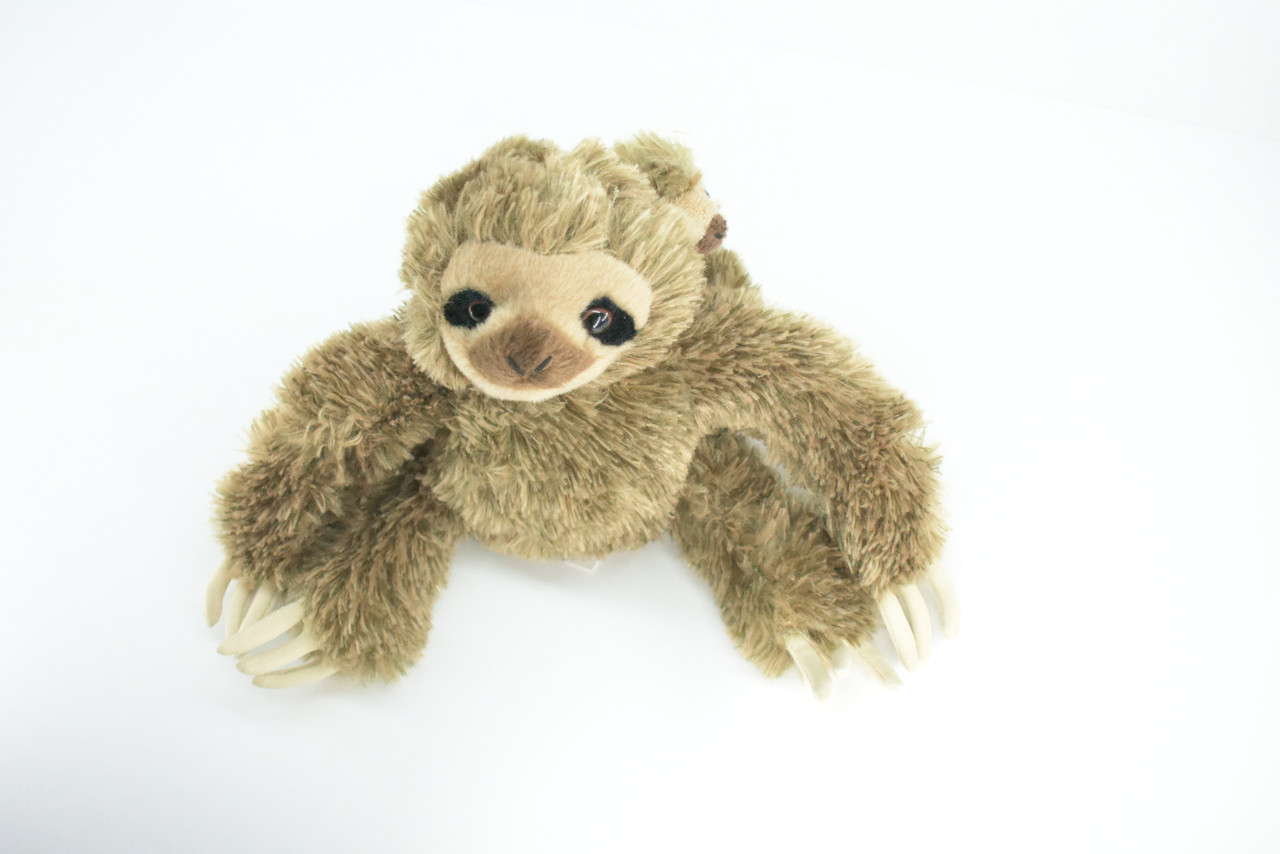 Sloth with Baby, Very Cute Plush Animal, Soft, Stuffed Toy, Educational, Realistic, Beautiful Design, Figure, Lifelike, Replica, Gift,     10"   RI65 B660