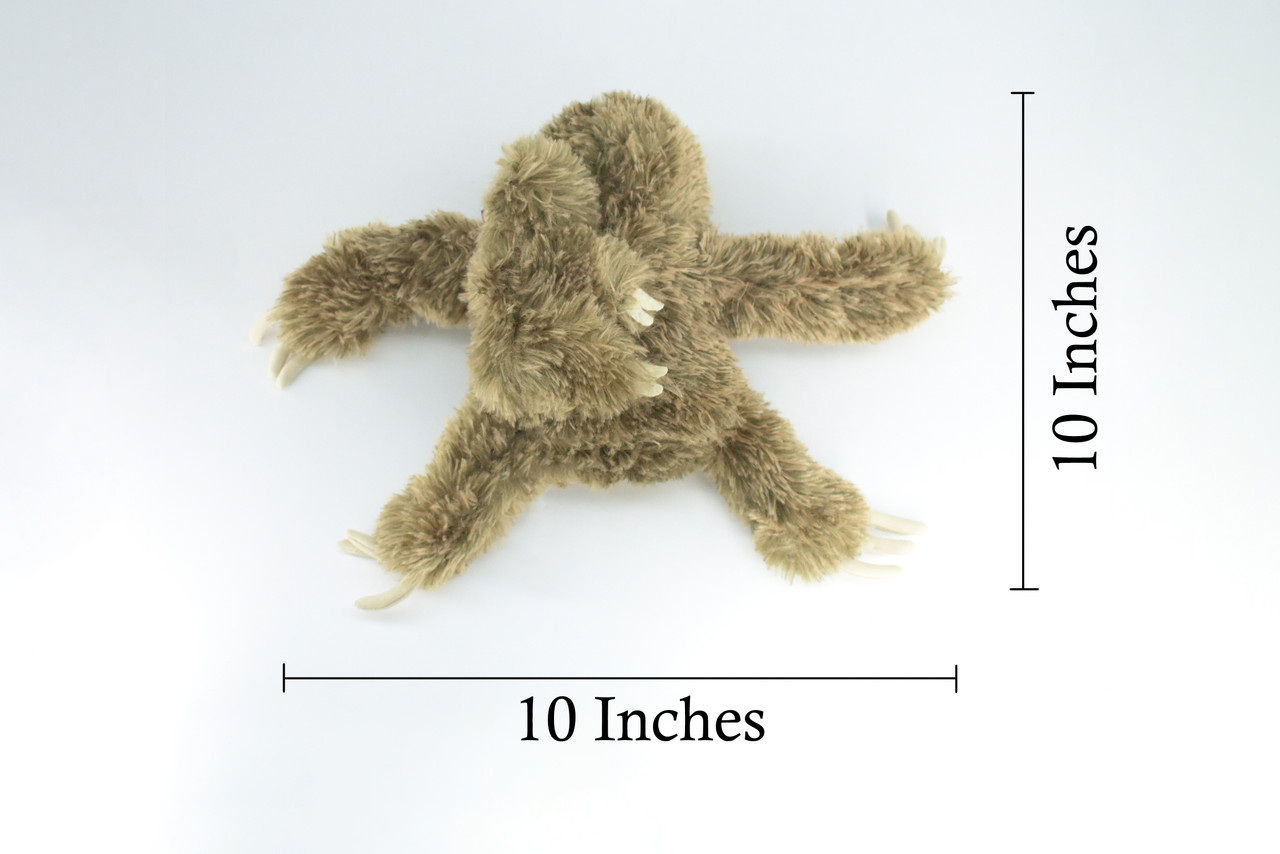 Sloth with Baby, Very Cute Plush Animal, Soft, Stuffed Toy, Educational, Realistic, Beautiful Design, Figure, Lifelike, Replica, Gift,     10"   RI65 B660