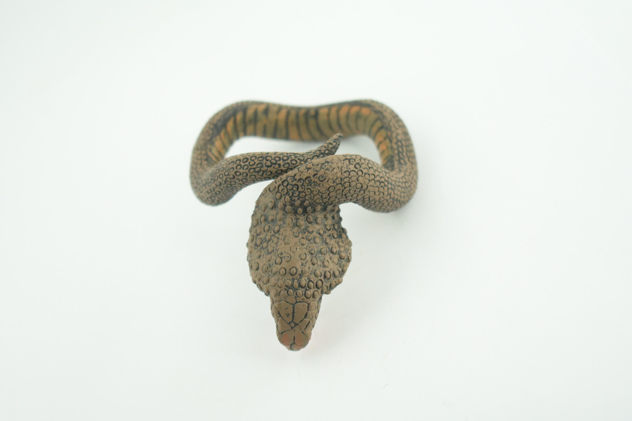 Cobra Snake Bracelet, Snake Wrist Band, Plastic Reptile, Educational, Realistic, Beautiful Design, Figure, Lifelike, Replica, Gift,     3"   RI67 B663 