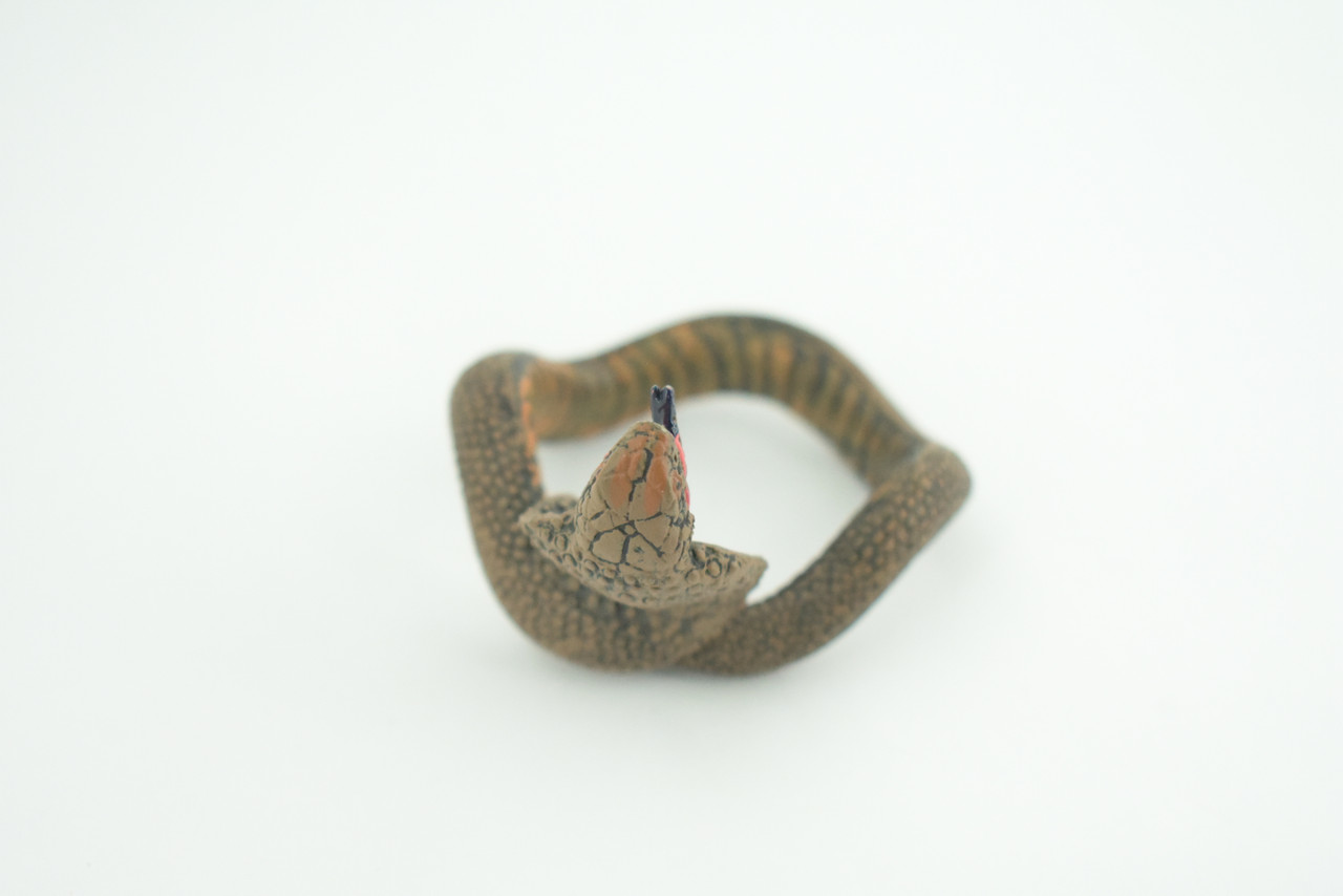 Cobra Snake Bracelet, Snake Wrist Band, Plastic Reptile, Educational, Realistic, Beautiful Design, Figure, Lifelike, Replica, Gift,     3"   RI67 B663 
