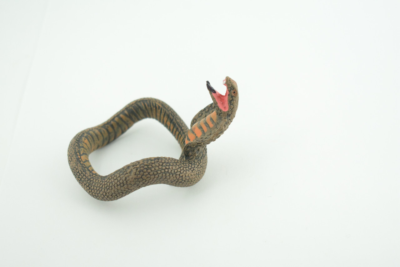 Cobra Snake Bracelet, Snake Wrist Band, Plastic Reptile, Educational, Realistic, Beautiful Design, Figure, Lifelike, Replica, Gift,     3"   RI67 B663 