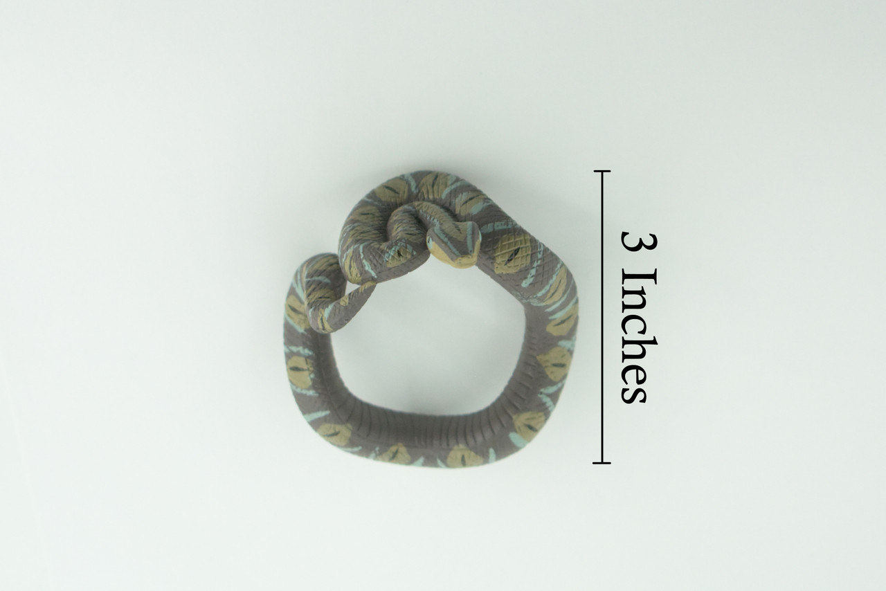Python Snake Bracelet, Snake Wrist Band, Plastic Reptile, Educational, Realistic, Beautiful Design, Figure, Lifelike, Replica, Gift, 3" RI69 B663