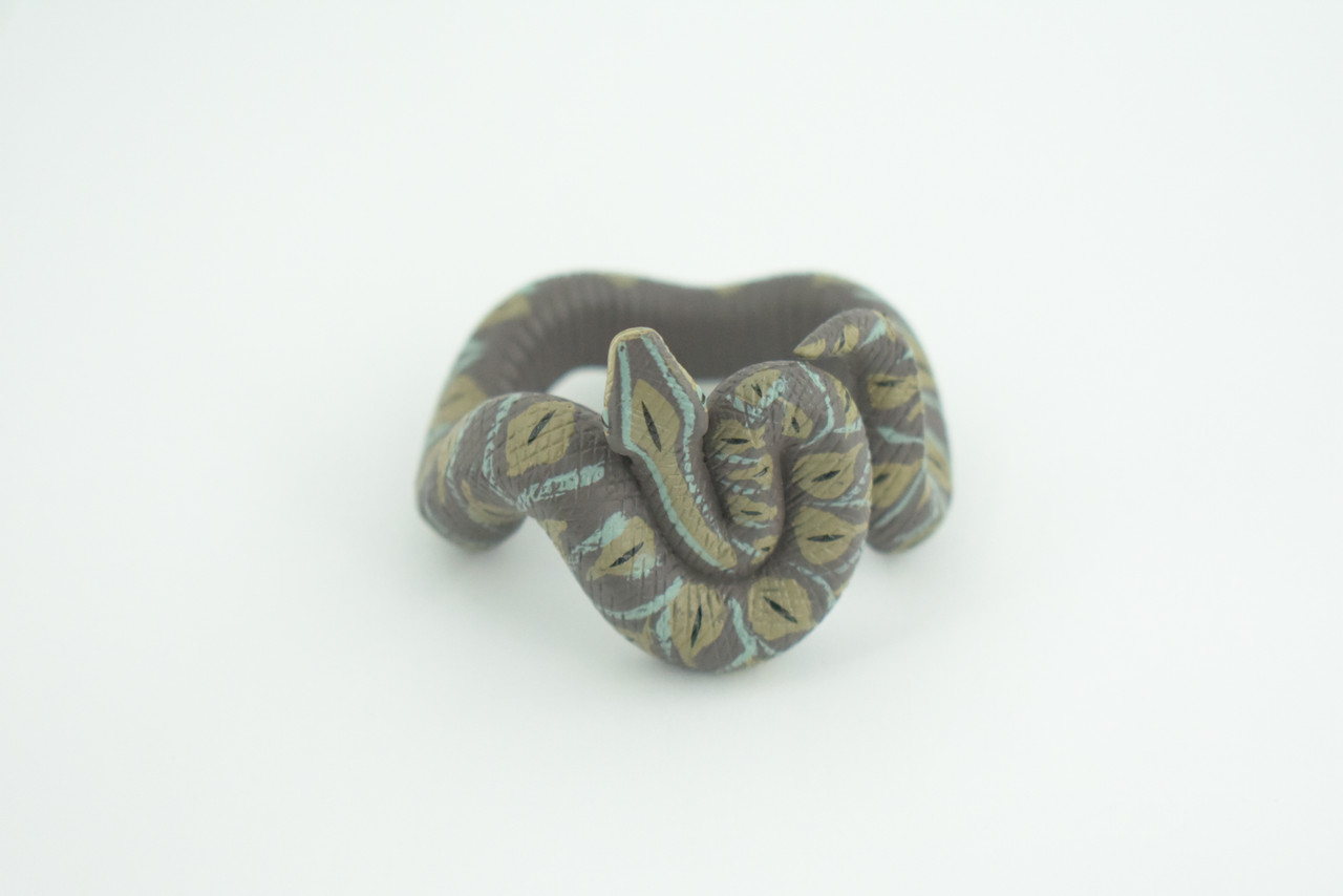 Python Snake Bracelet, Snake Wrist Band, Plastic Reptile, Educational, Realistic, Beautiful Design, Figure, Lifelike, Replica, Gift,     3"   RI69 B663 