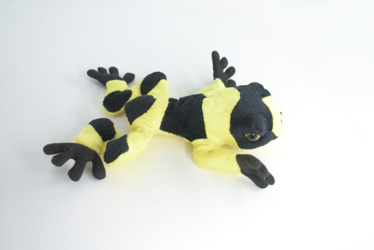 Yellow-Banded Poison Dart Frog, Very Nice Plush Amphibian, Stuffed Animal, Educational, Toy, Kids, Realistic Figure, Lifelike Model, Gift,    7"    FT19 B149 