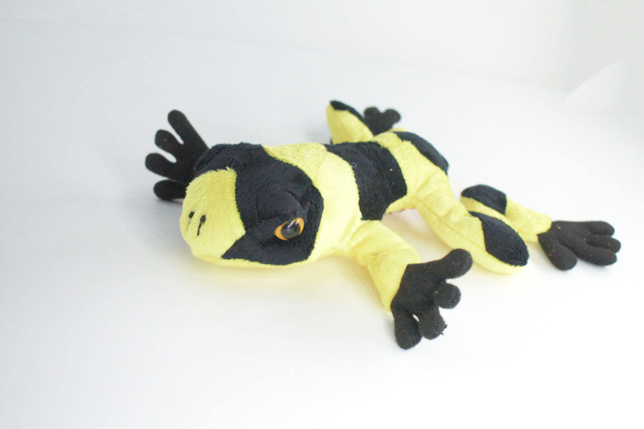 Yellow-Banded Poison Dart Frog, Very Nice Plush Amphibian, Stuffed Animal, Educational, Toy, Kids, Realistic Figure, Lifelike Model, Gift,    7"    FT19 B149 