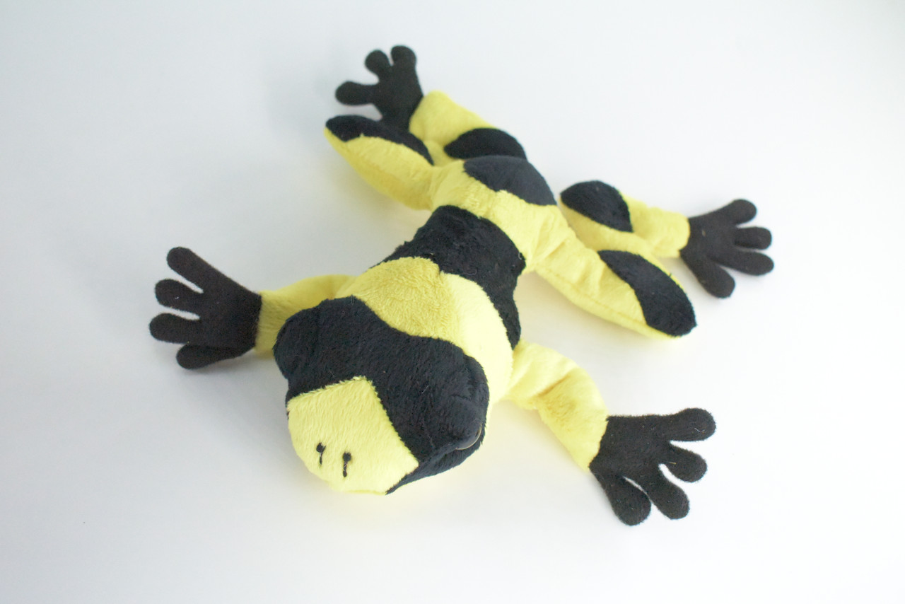 Yellow-Banded Poison Dart Frog, Very Nice Plush Amphibian, Stuffed Animal, Educational, Toy, Kids, Realistic Figure, Lifelike Model, Gift,    7"    FT19 B149 