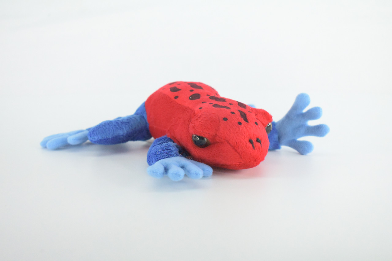 Strawberry Poison Dart Frog, Very Nice Plush Amphibian, Stuffed Animal, Educational, Toy, Kids, Realistic Figure, Lifelike Model, Gift,    7"    FT18 B149