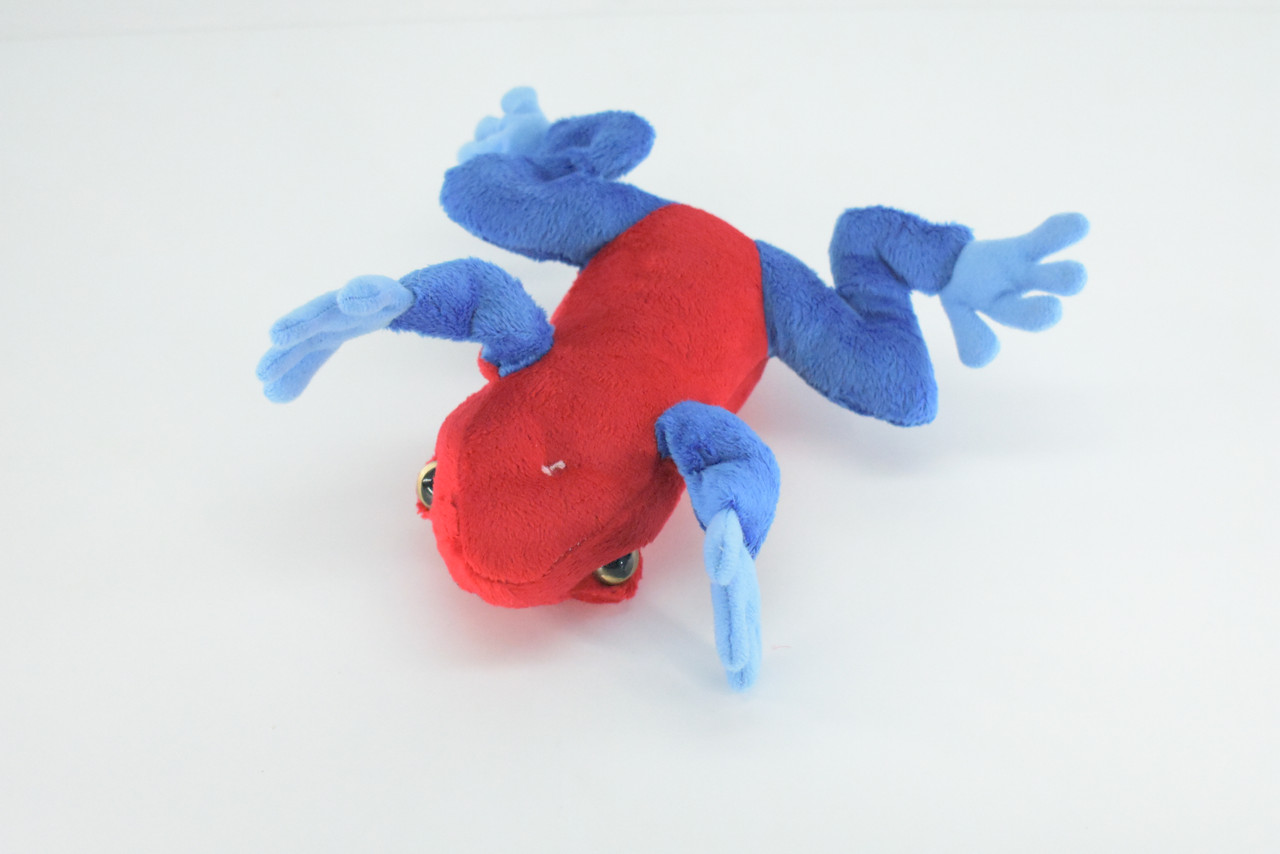 Strawberry Poison Dart Frog, Very Nice Plush Amphibian, Stuffed Animal, Educational, Toy, Kids, Realistic Figure, Lifelike Model, Gift,    7"    FT18 B149