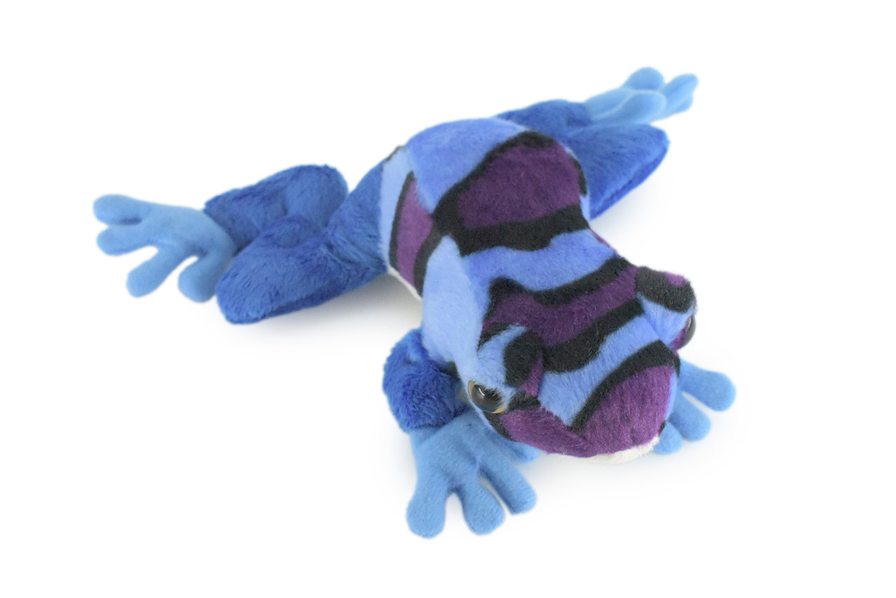 Blue Stuffed Frog Toy