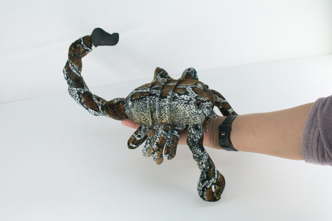 Scorpion, Brown, Very Nice Plush, Stuffed Arachnids, Educational, Toy, Kids, Realistic Figure, Lifelike Model, Replica, Gift,    14"    FT13 BB326