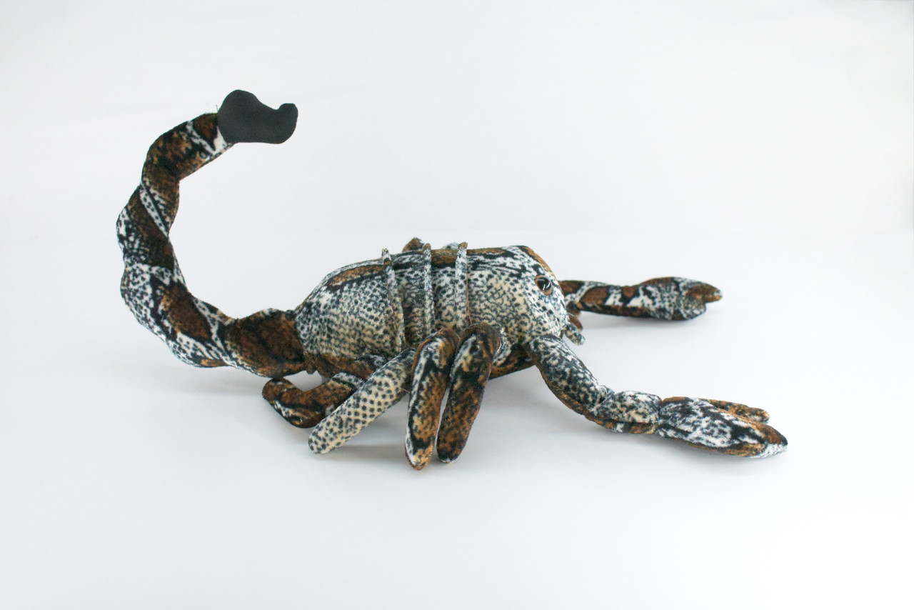 Scorpion, Brown, Very Nice Plush, Stuffed Arachnids, Educational, Toy, Kids, Realistic Figure, Lifelike Model, Replica, Gift,    14"    FT13 BB326