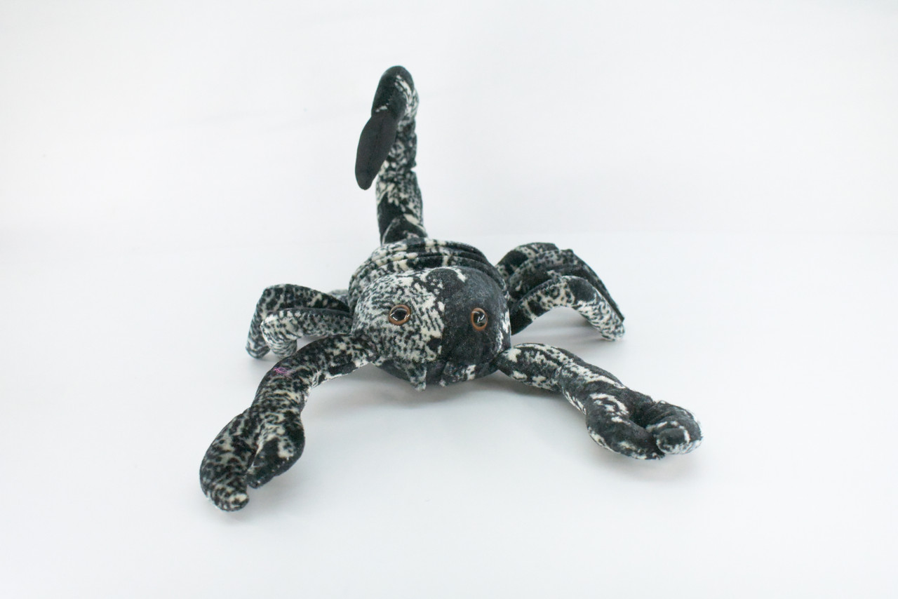 Scorpion, Black, Very Nice Plush, Stuffed Arachnids, Educational, Toy, Kids, Realistic Figure, Lifelike Model, Replica, Gift,    14"    FT12 BB326