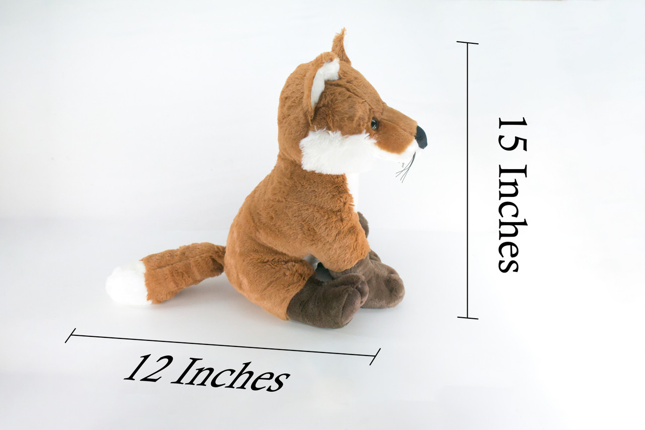 Red Fox, Very Nice Plush, Stuffed Animal, Educational, Toy, Kids, Realistic Figure, Lifelike Model, Replica, Gift,    15"    FT11 BB326
