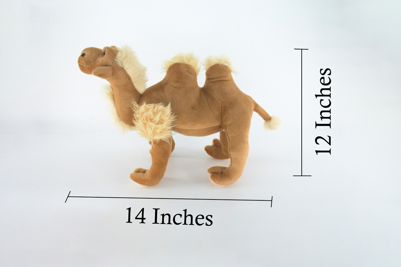 Camel, Bactrian, Very Nice Plush, Stuffed Animal, Educational, Toy, Kids, Realistic Figure, Lifelike Model, Replica, Gift,    14"    FT10 BB325
