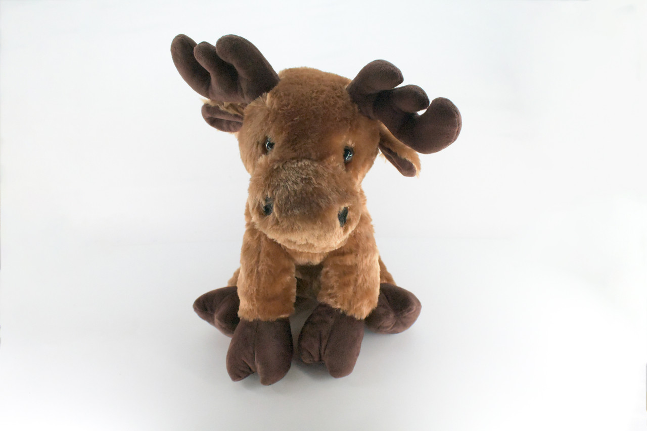 Moose, Very Nice Plush, Stuffed Animal, Educational, Toy, Kids, Realistic Figure, Lifelike Model, Replica, Gift,    15"    FT05 BB323