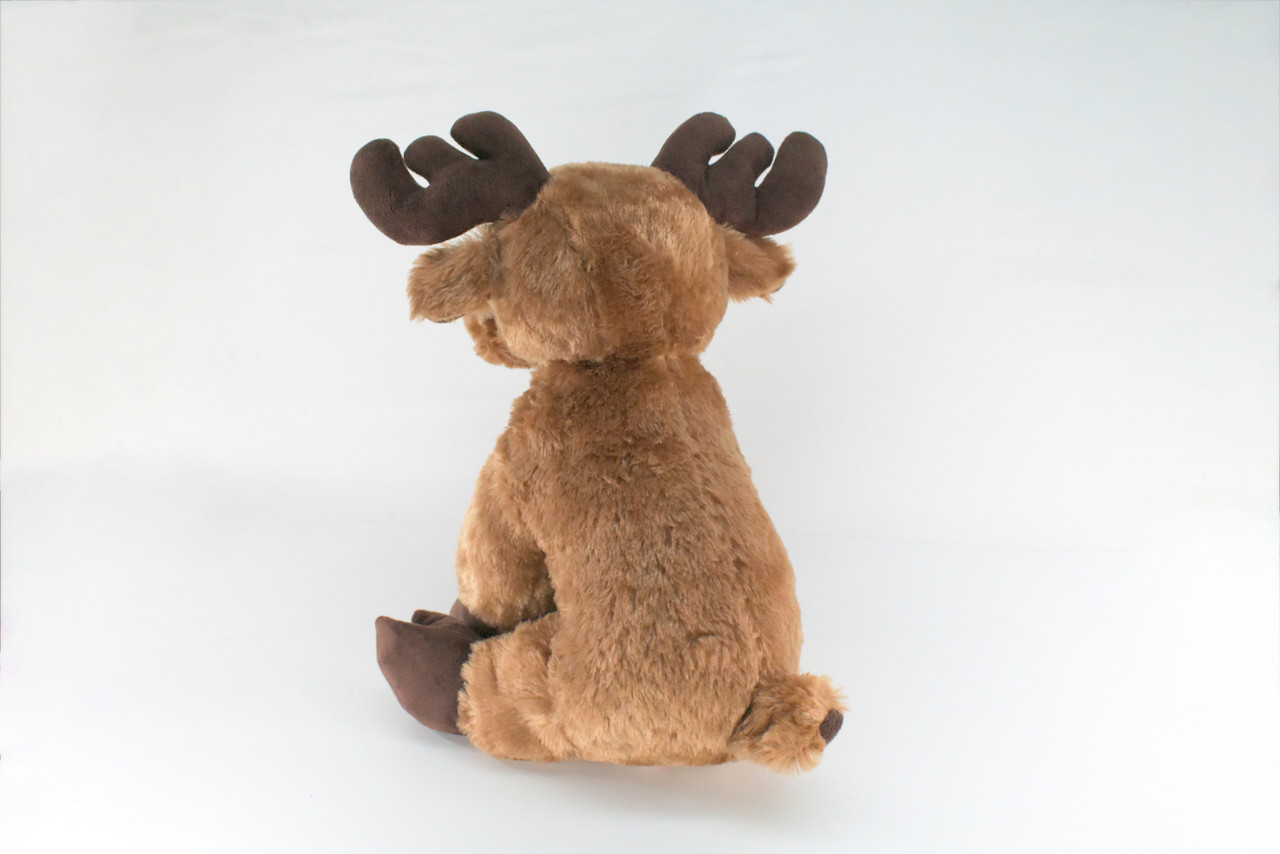Moose, Very Nice Plush, Stuffed Animal, Educational, Toy, Kids, Realistic Figure, Lifelike Model, Replica, Gift,    15"    FT05 BB323