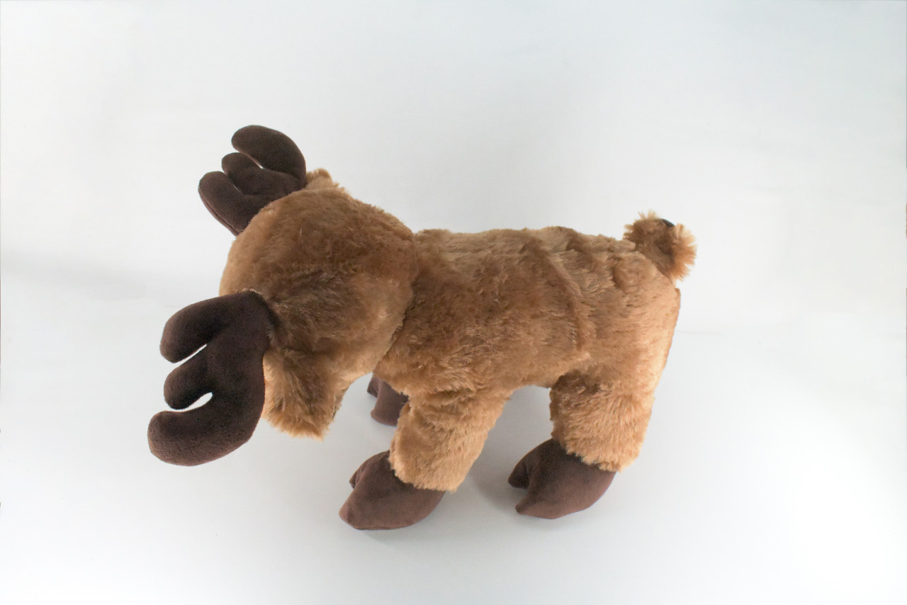 Moose, Very Nice Plush, Stuffed Animal, Educational, Toy, Kids, Realistic Figure, Lifelike Model, Replica, Gift,    15"    FT05 BB323