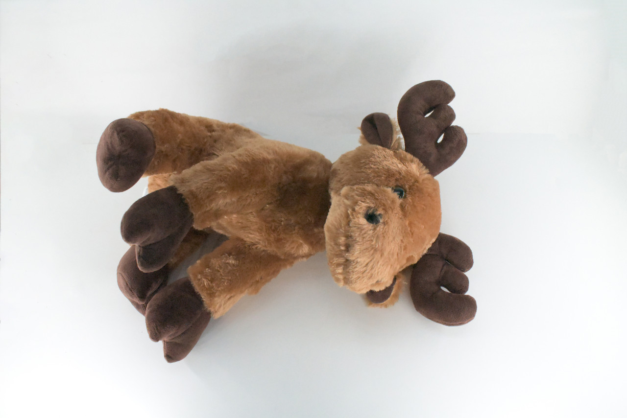 Moose, Very Nice Plush, Stuffed Animal, Educational, Toy, Kids, Realistic Figure, Lifelike Model, Replica, Gift,    15"    FT05 BB323