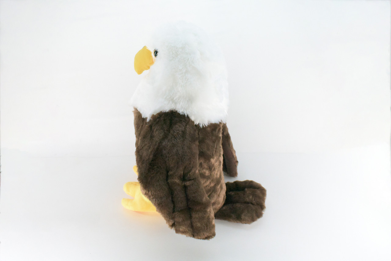 Eagle, American Bald Eagle, Very Nice Plush Bird, Stuffed Animal, Educational, Toy, Kids, Realistic Figure, Lifelike Model, Replica, Gift,    17"    FT06 BB323