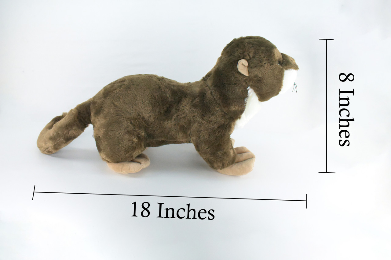 River Otter, Very Nice Plush, Stuffed Animal, Educational, Toy, Kids, Realistic Figure, Lifelike Model, Replica, Gift,    18"    FT09 BB325