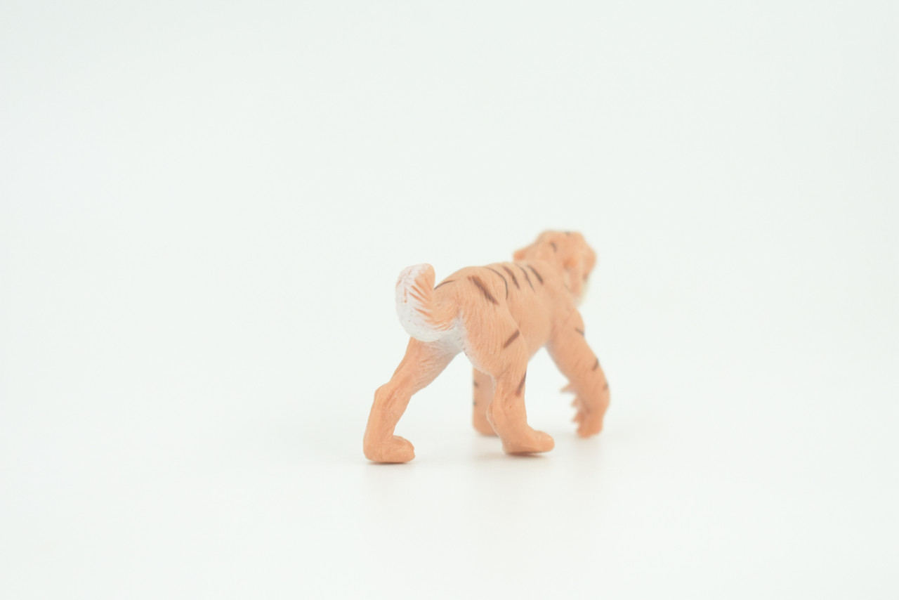 Saber-toothed Cat, Smilodon, Ice Age Mammal, Rubber, Educational, Realistic, Hand Painted, Figure, Lifelike Model, Gift,   2 Inches.    SF79 B224
