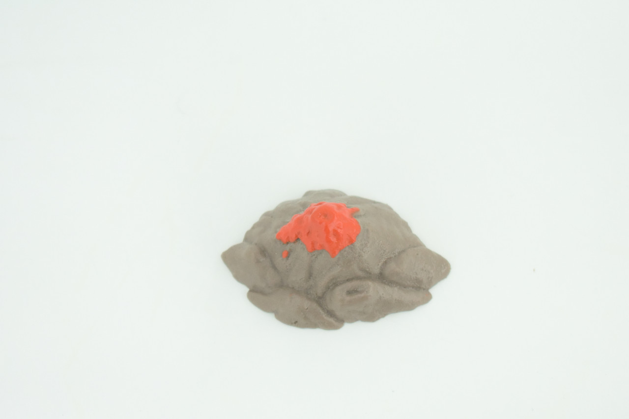 Volcano, Very Nice Rubber Design, Educational, Realistic, Hand Painted, Diorama Figure, Lifelike Model, Gift,   2 Inches.    SF80 B224