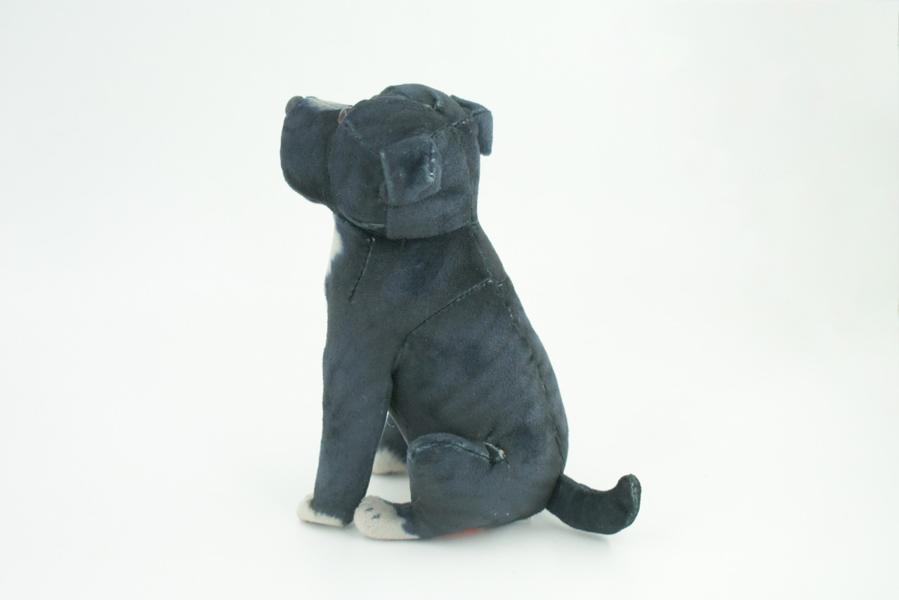 Pit Bull Dog, Stuffed Animal Sitting, Plush Puppy, K9, Canine, Cute, Realistic Figure, Educational, Toy, Kids, Gift,    6 1/2 Inches,   WR31 BB227