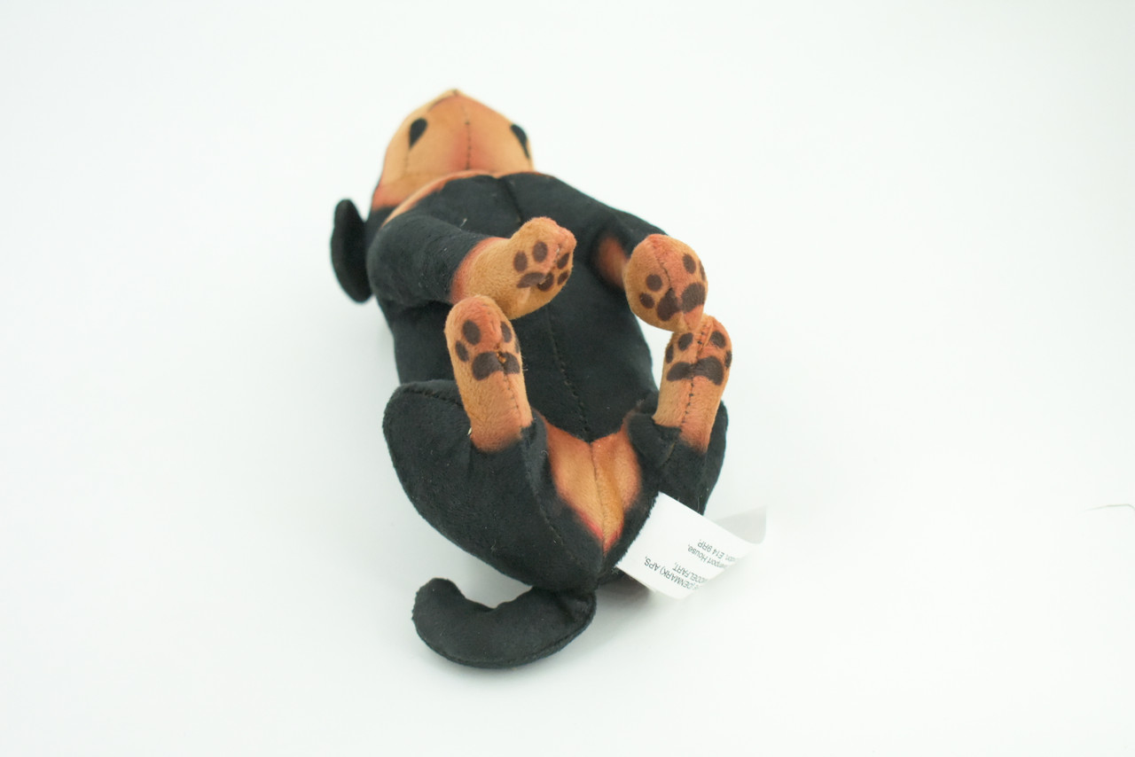 Rottweiler Dog, Stuffed Animal Sitting, Plush Puppy, K9, Canine, Cute, Realistic Figure, Educational, Toy, Kids, Gift,    7 Inches,   WR32 BB227