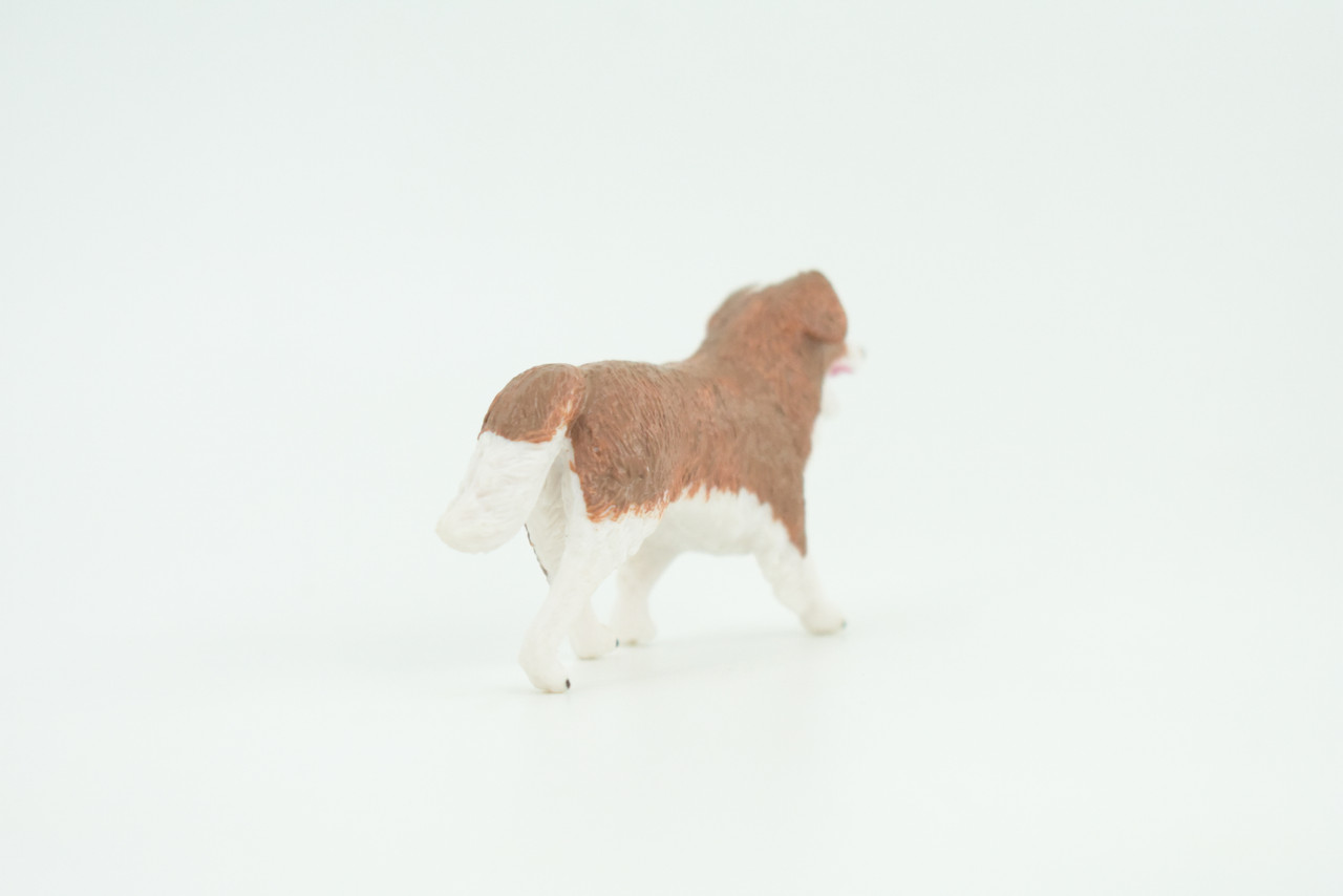 Australian Shepherd Dog, Rubber Canine, Hand Painted, Educational, Realistic, K9, Figure, Model, Replica, Toys, Kids, Gift,   3 Inches.  CH736 BB184
