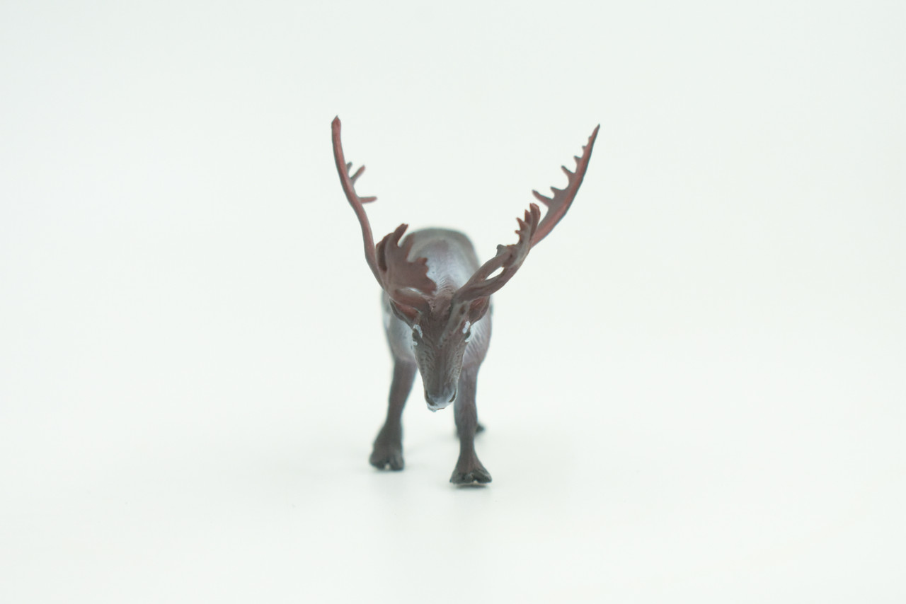 Reindeer, Caribou, Museum Quality, Educational, Hand Painted, Realistic, Rubber Animal, Model, Toy, Kids, Gift,  2 1/2 Inches.  CH740 BB184 
