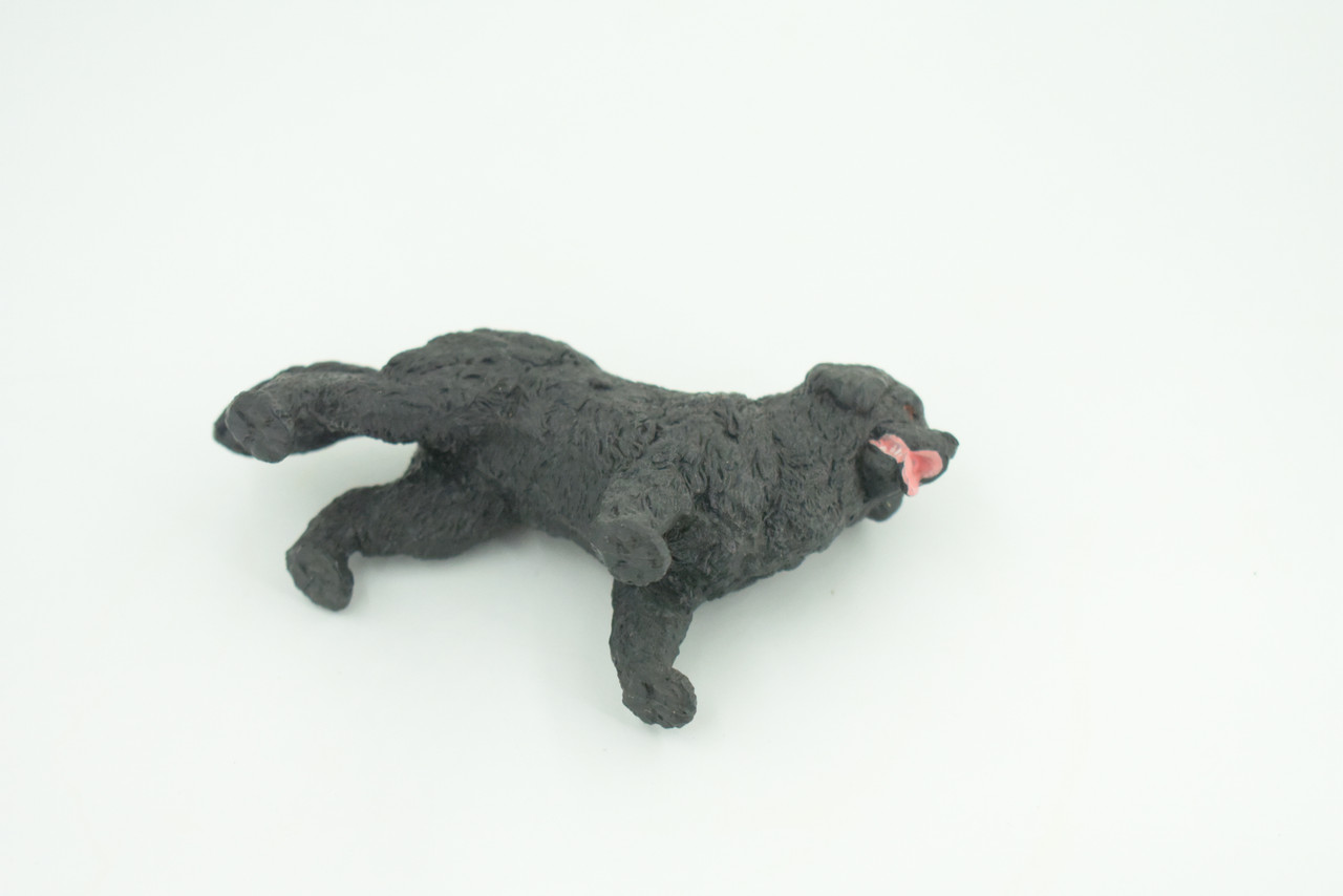 Newfoundland Dog, Rubber Canine, Hand Painted, Educational, Realistic, K9, Figure, Model, Replica, Toys, Kids, Gift,   4 Inches.  CH750 BB183