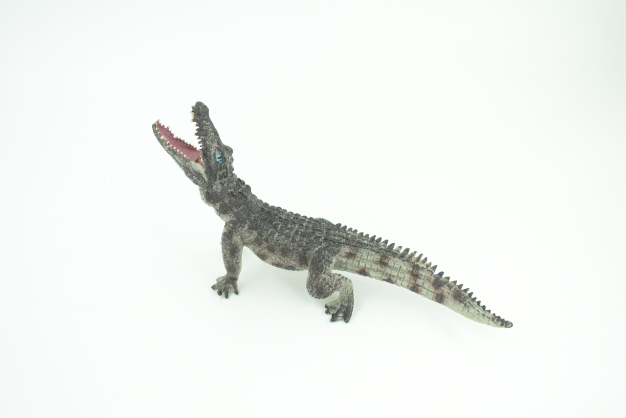 Crocodile, Museum Quality, Educational, Hand Painted, Rubber Reptile, Realistic, Diorama, Toy, Kids, Gift,  7 Inches.  CH751 BB183