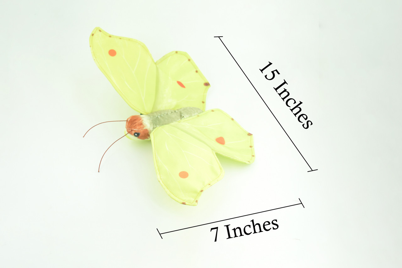 Common Brimstone Butterfly, Finger Puppet, Very Nice Plush, Insect, Realistic, Educational, Toy, Kids, Gift, 15 Inches. WR35 BB317