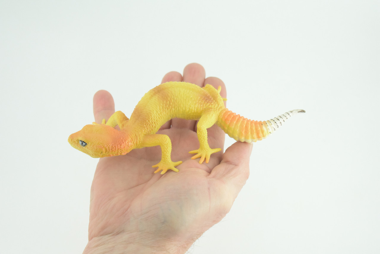 Gecko, Southeast Asia Lizard, Museum Quality, Educational, Hand Painted, Rubber Reptile, Diorama, Toy, Kids, Gift, 7 Inches. CH754 BB190