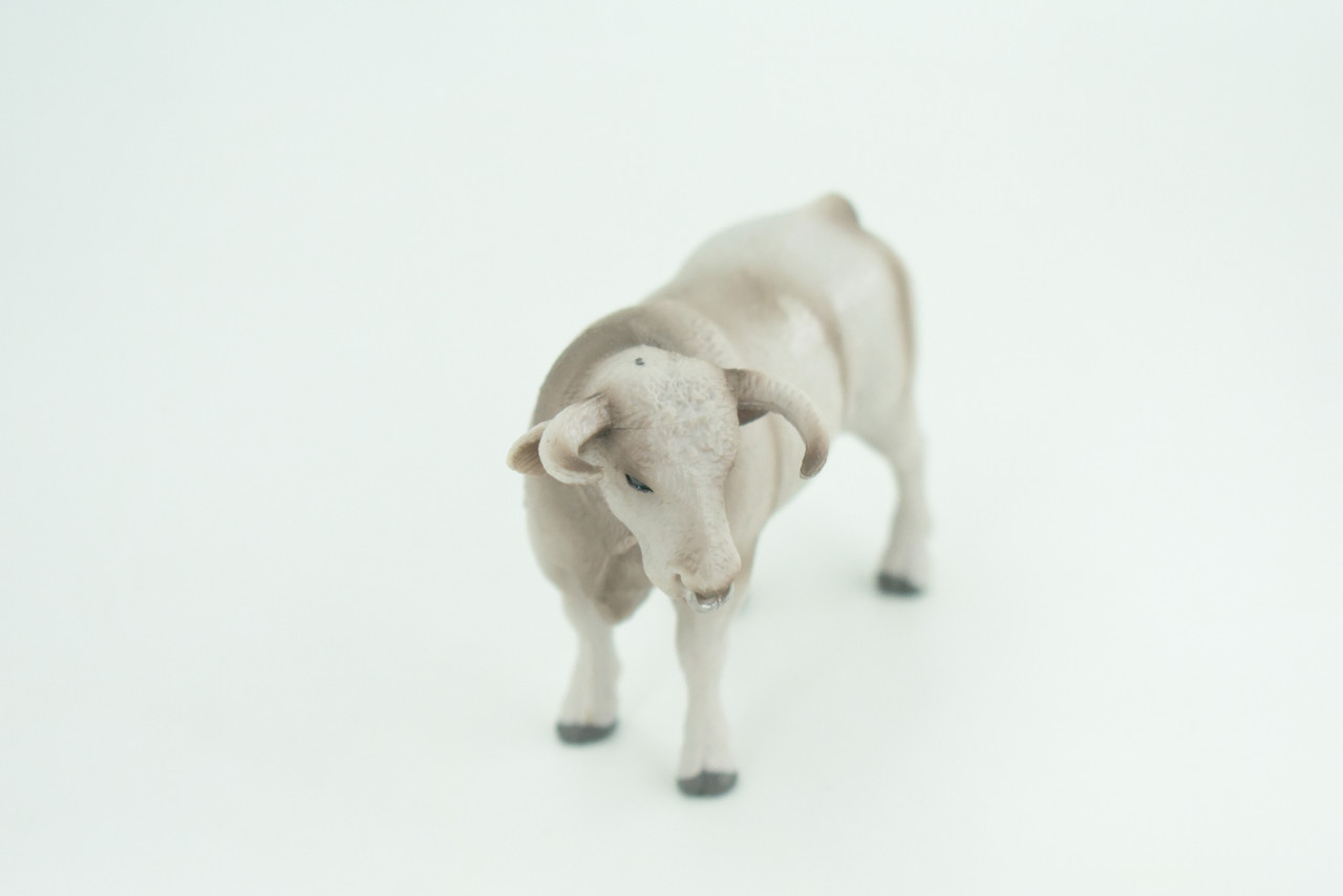 Brown Swiss Bull, Museum Quality, Educational, Hand Painted, Rubber Animal, Realistic, Diorama, Toy, Kids, Gift,  5 Inches.  CH763 BB191