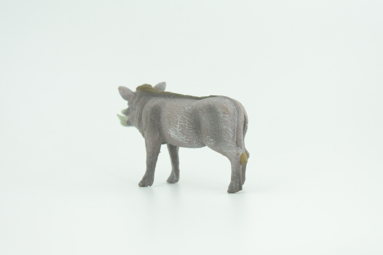 Warthog, Male, Museum Quality, Educational, Hand Painted, Rubber Animal, Realistic, Diorama, Toy, Kids, Gift,  3 1/2 Inches.  CH769 BB193