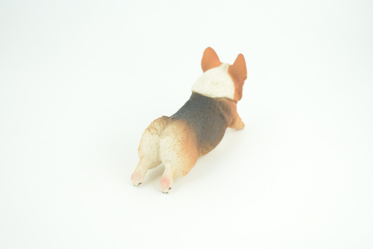 Corgi Dog, Pembroke Running, Museum Quality, Hand Painted, Educational, Rubber Canine, Realistic, K9, Toys, Kids, Gift,   5 Inches.  CH772 BB193
