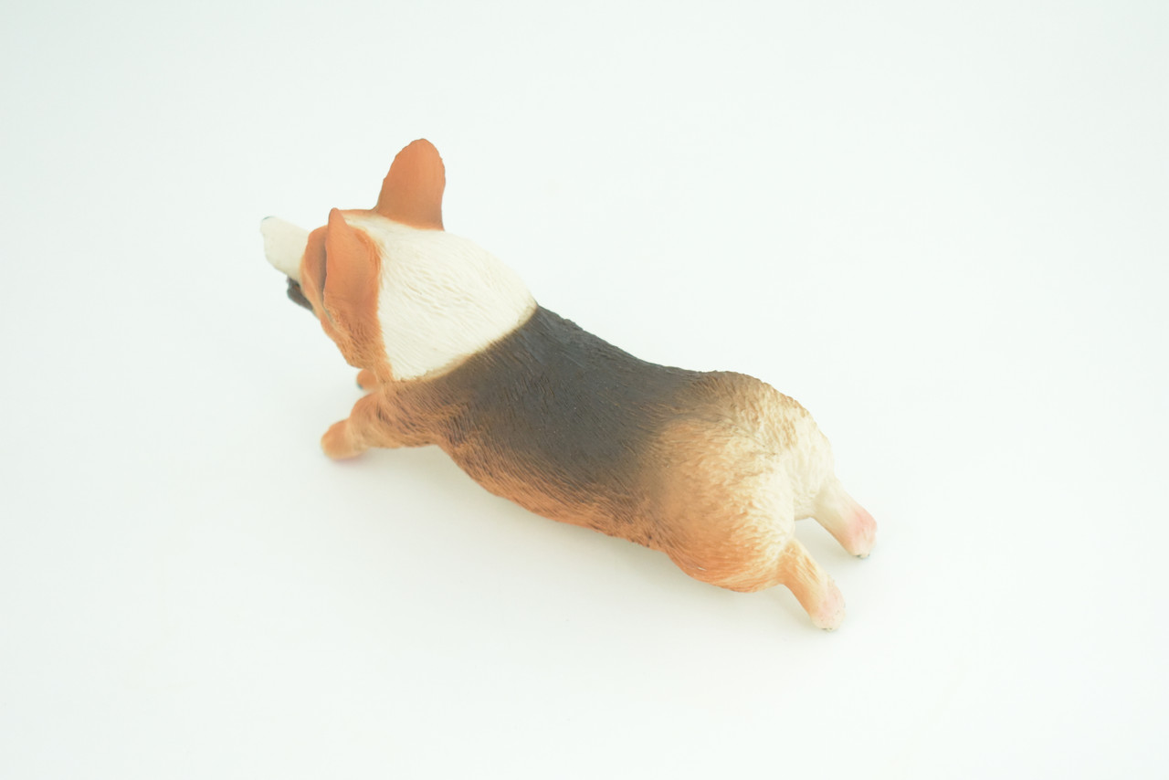 Corgi Dog, Pembroke Running, Museum Quality, Hand Painted, Educational, Rubber Canine, Realistic, K9, Toys, Kids, Gift,   5 Inches.  CH772 BB193